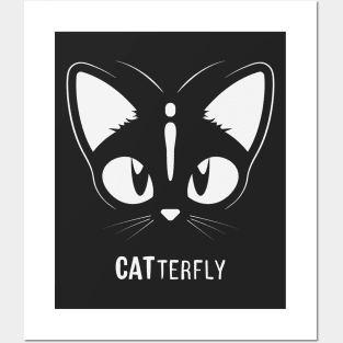 Catterfly ( Cat + Butterfly) Posters and Art